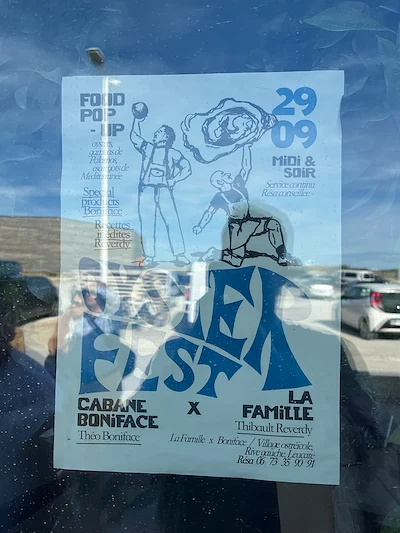 Oyster Fest Poster in Window
