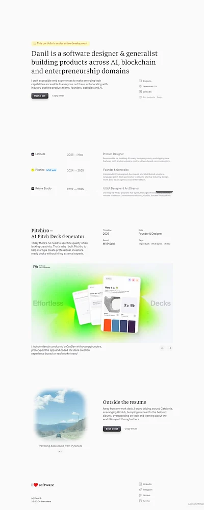 Danil — Software Designer